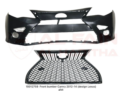 Toyota Camry Front Bumper 2012-2014 Lexus Style ABS Plastic 10012759