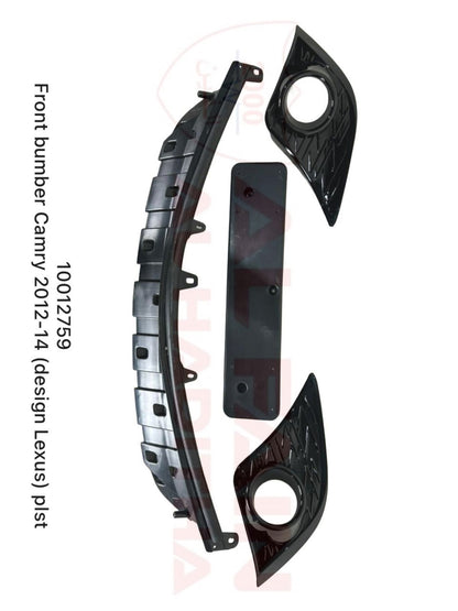 Toyota Camry Front Bumper 2012-2014 Lexus Style ABS Plastic 10012759