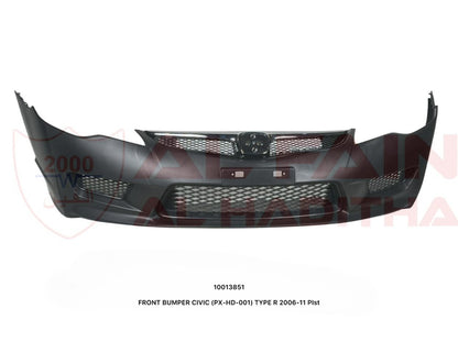 Honda Civic Type R Front Bumper 2006-2011 ABS Plastic PX-HD-001