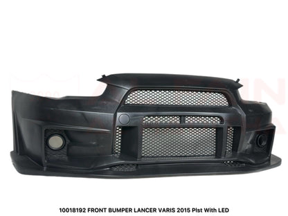 Mitsubishi Lancer Varis Front Bumper 2015 ABS Plastic Pist with LED