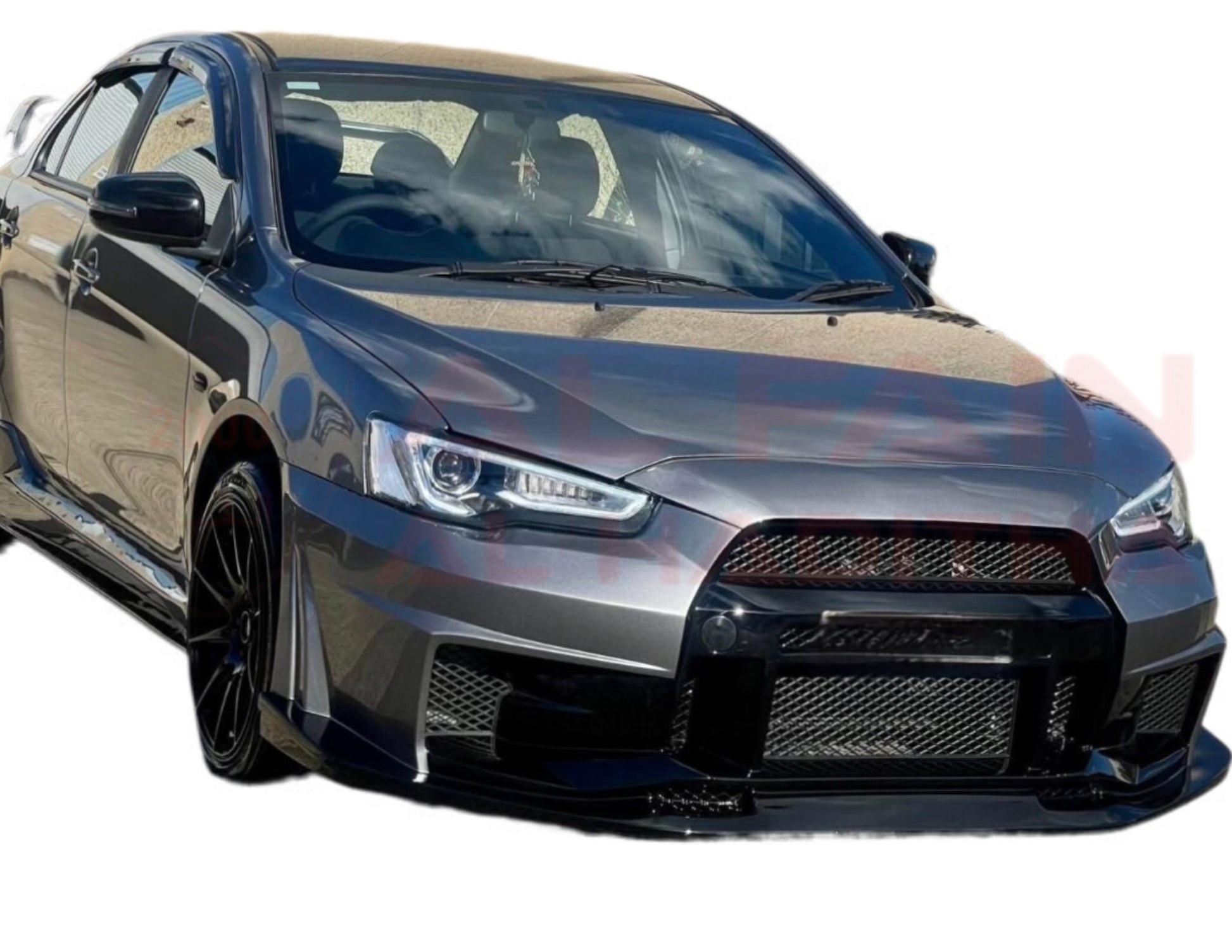 Mitsubishi Lancer Varis Front Bumper 2015 ABS Plastic Pist with LED