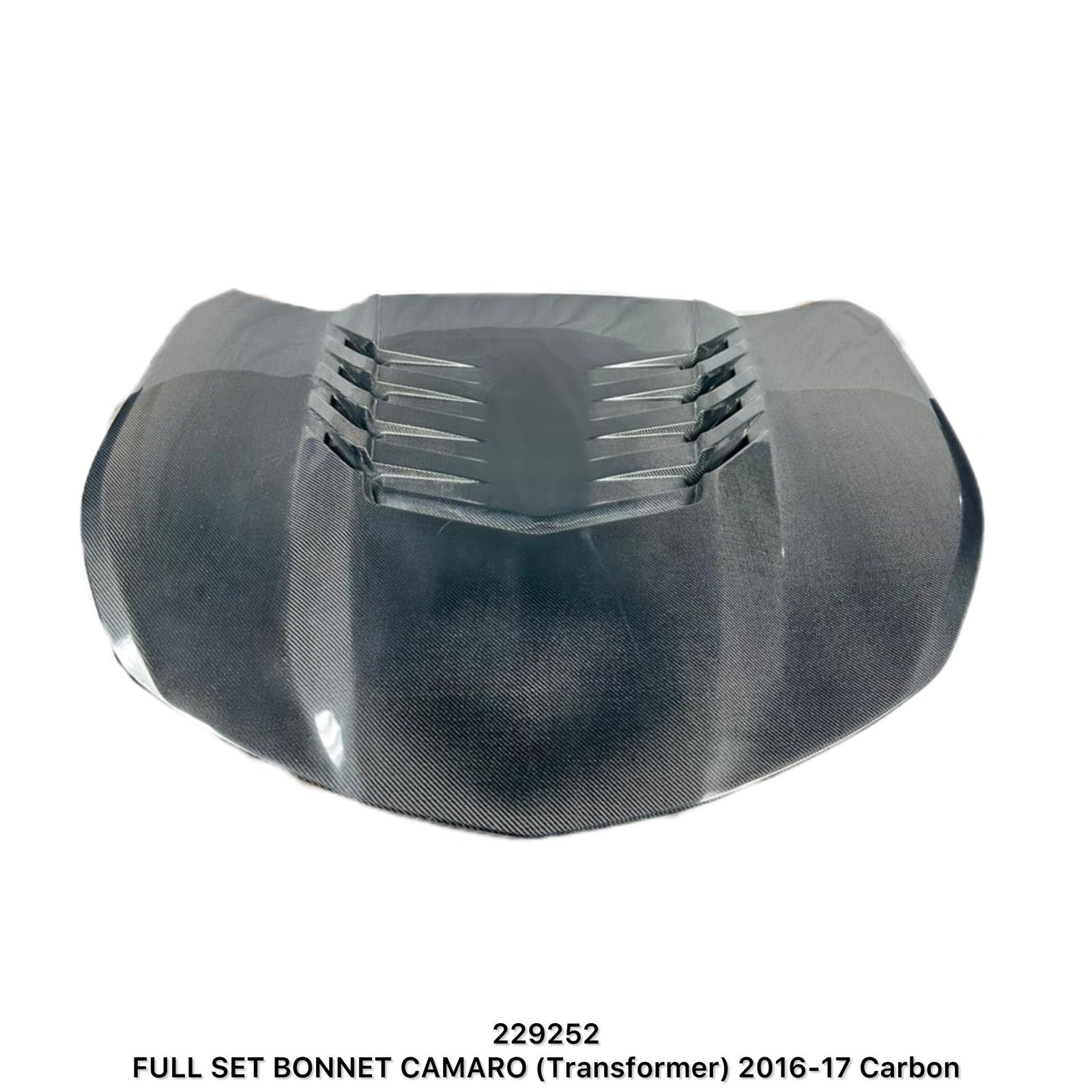 Chevrolet Camaro 2016-2017 Full Carbon Fiber Bonnet Transformer Style