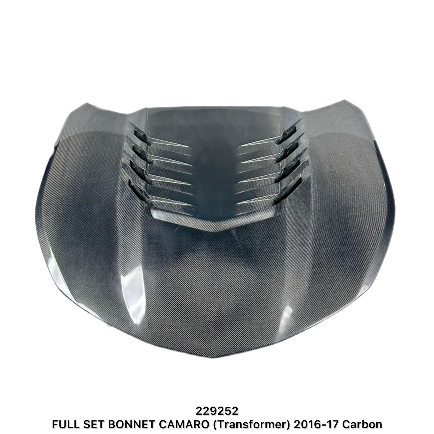 Chevrolet Camaro 2016-2017 Full Carbon Fiber Bonnet Transformer Style