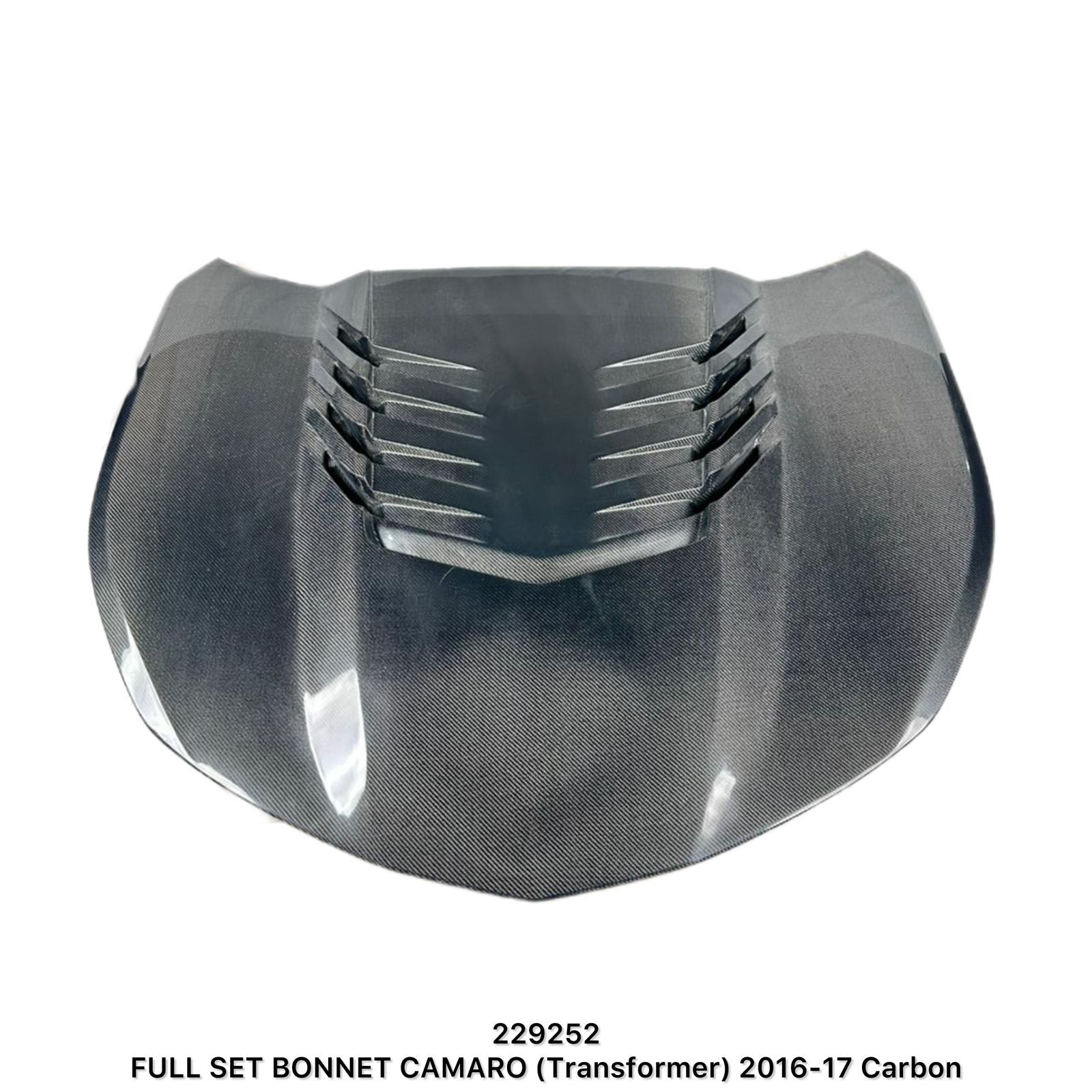 Chevrolet Camaro 2016-2017 Full Carbon Fiber Bonnet Transformer Style