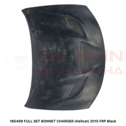 Dodge Charger Hellcat Style Full Set Bonnet 2015 FRP Black
