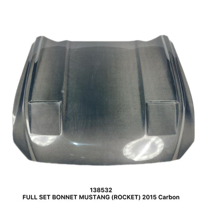 Ford Mustang Rocket Style Full Carbon Fiber Bonnet 2015