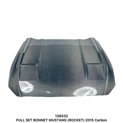 Ford Mustang Rocket Style Full Carbon Fiber Bonnet 2015