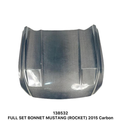 Ford Mustang Rocket Style Full Carbon Fiber Bonnet 2015