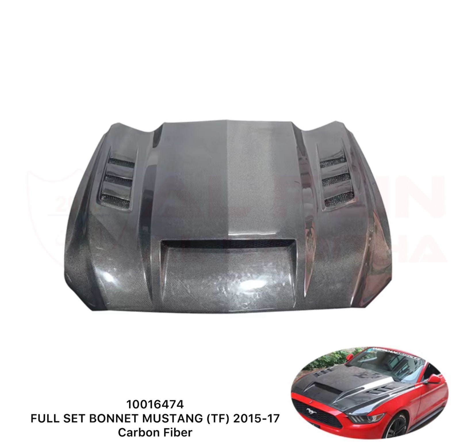 Ford Mustang Full Set Bonnet 2015-2017 Carbon Fiber