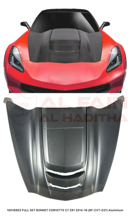 Chevrolet Corvette C7 2014-2019 ZR1 Style Aluminum Bonnet