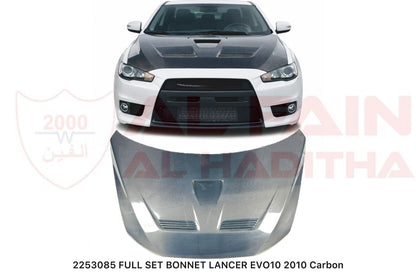 Mitsubishi Lancer EVO X 2010 Full Set Carbon Fiber Bonnet