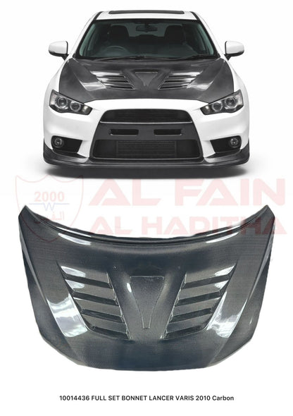 Mitsubishi Lancer Evolution X Varis Carbon Fiber Hood 2010