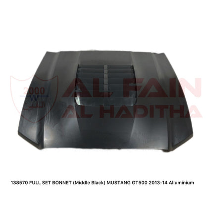 Ford Mustang GT500 Bonnet 2013-2014 Aluminum Middle Black