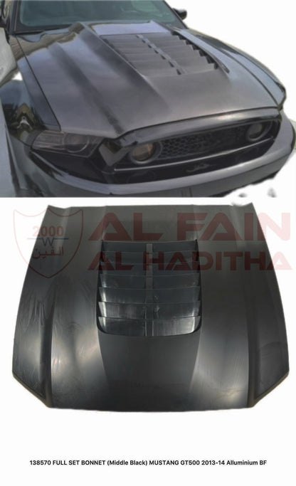 Ford Mustang GT500 Bonnet 2013-2014 Aluminum Middle Black