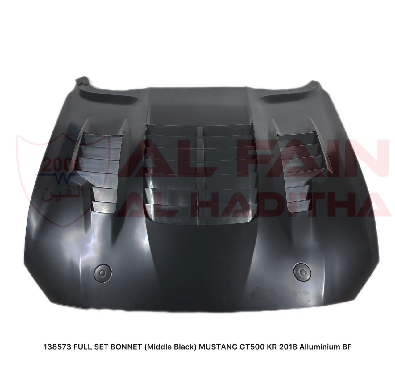 Ford Mustang GT500 KR Full Set Bonnet 2018 Aluminum Middle Black