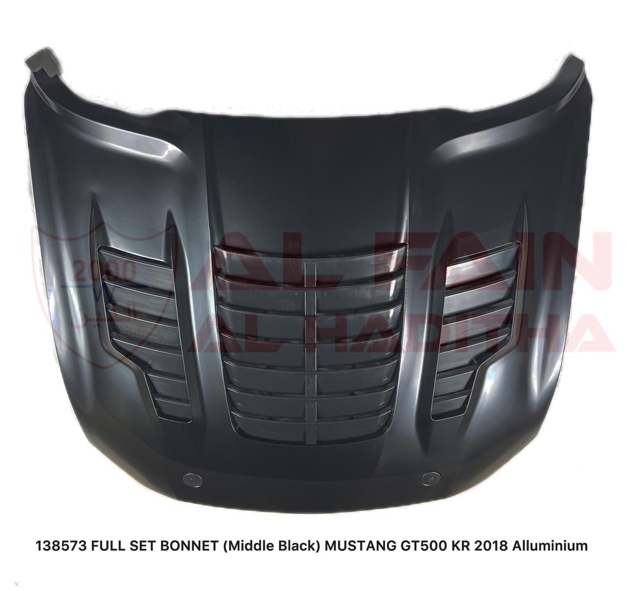 Ford Mustang GT500 KR Full Set Bonnet 2018 Aluminum Middle Black