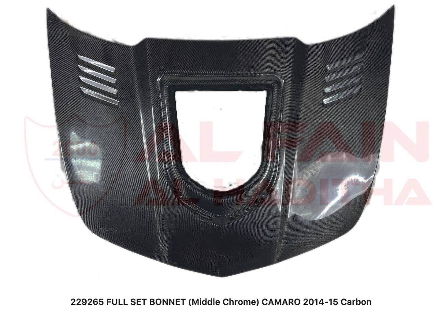 Chevrolet Camaro 2014-2015 Full Carbon Fiber Bonnet Middle Chrome