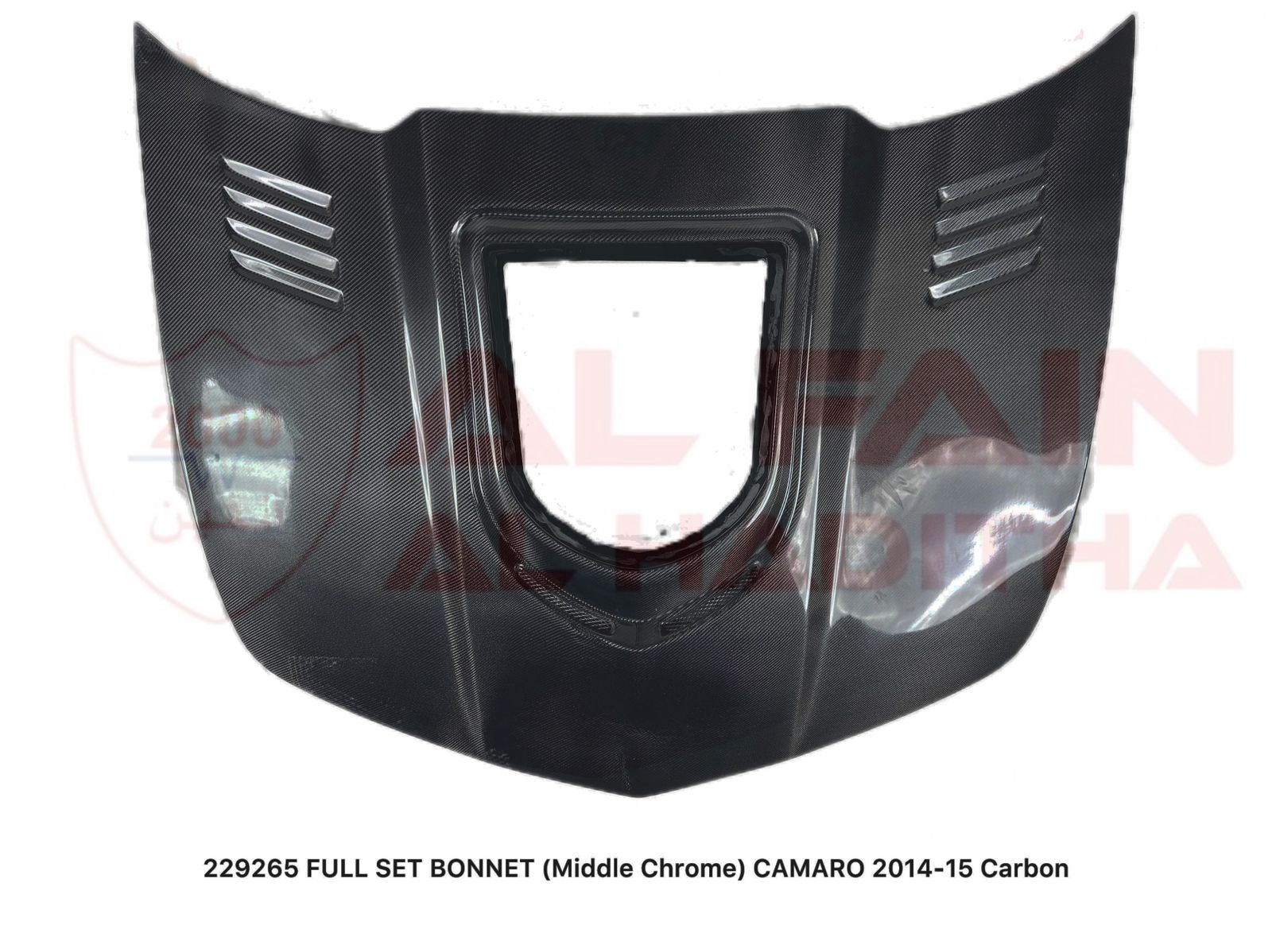 Chevrolet Camaro 2014-2015 Full Carbon Fiber Bonnet Middle Chrome