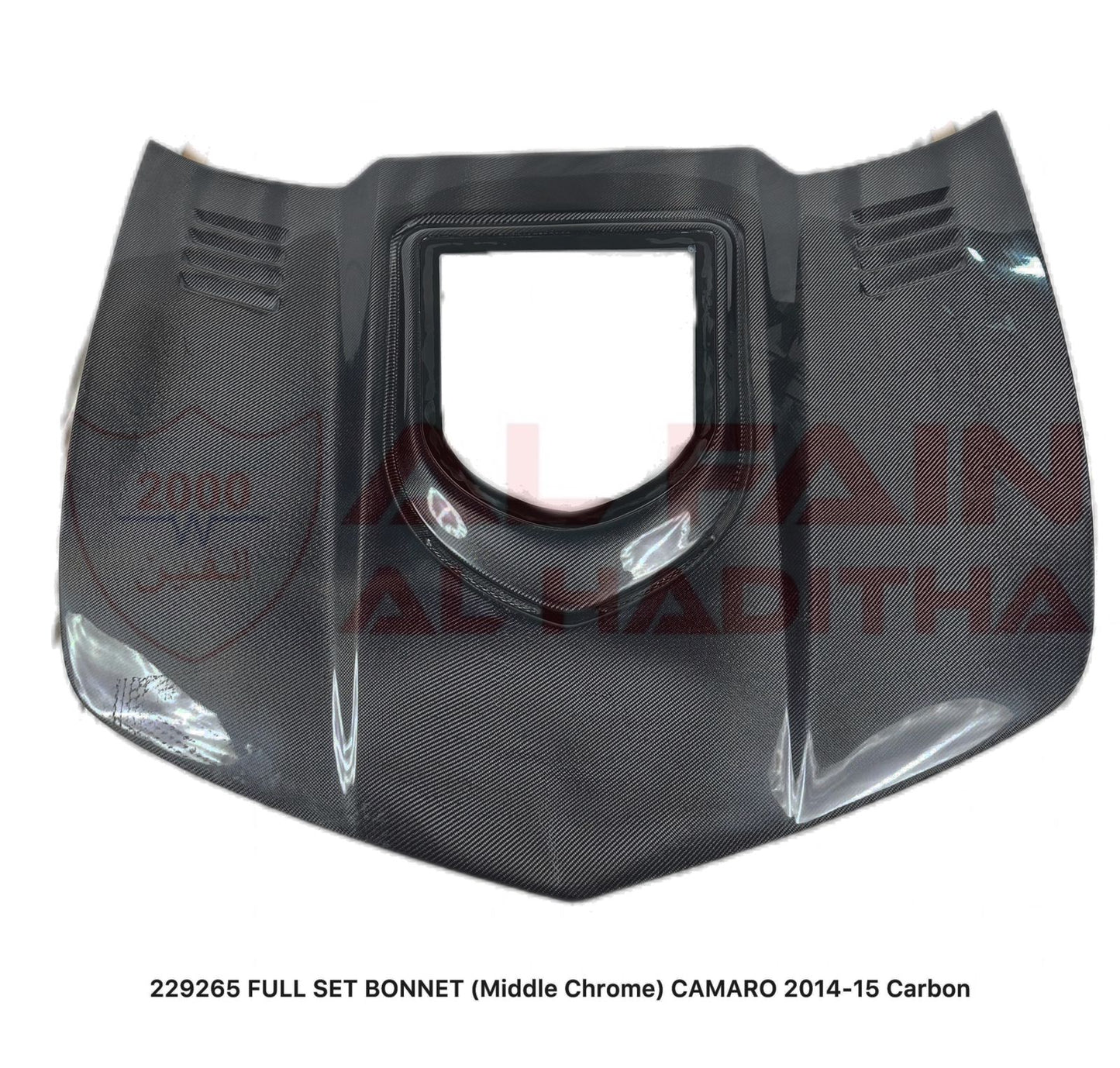 Chevrolet Camaro 2014-2015 Full Carbon Fiber Bonnet Middle Chrome