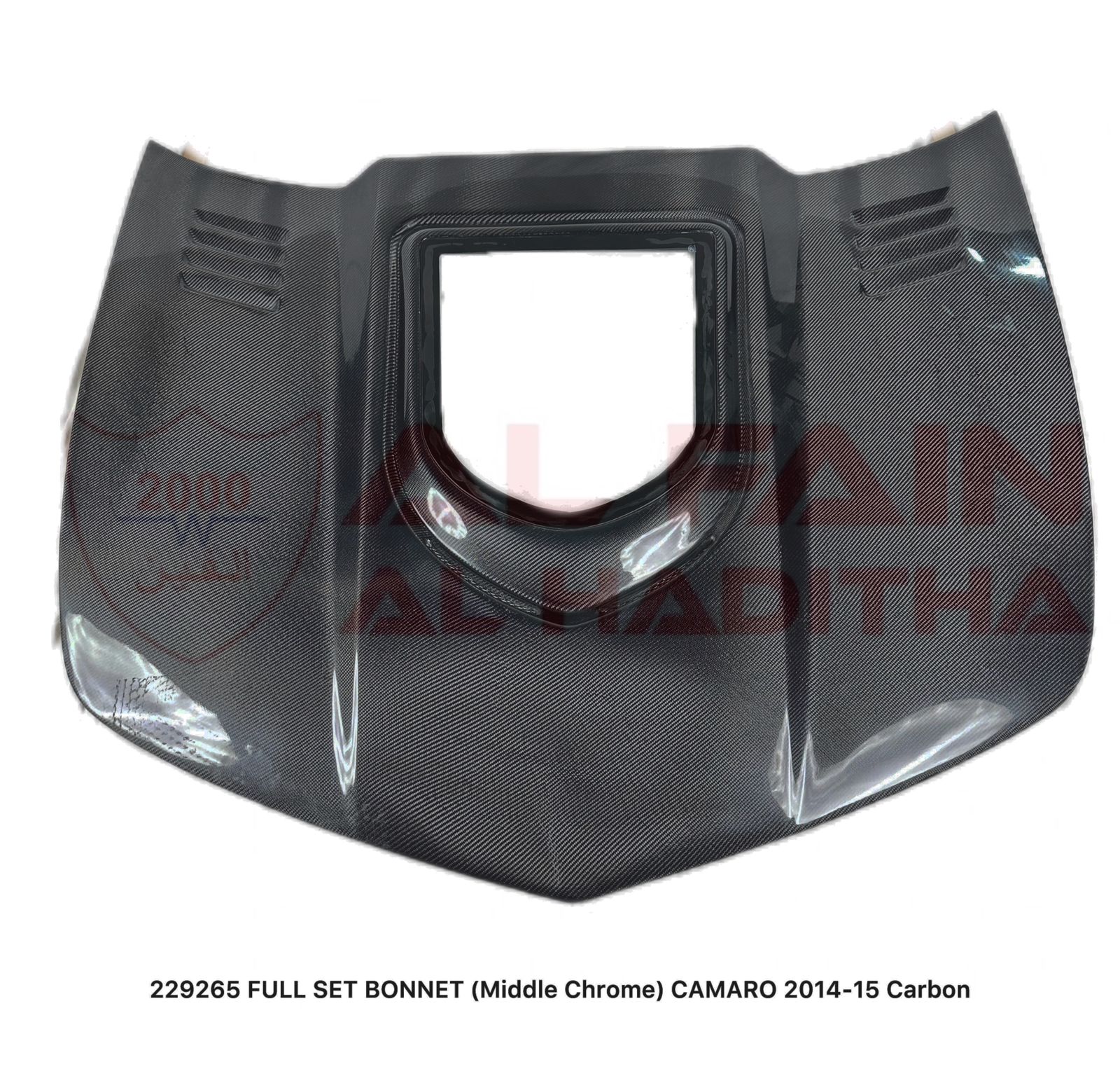 Chevrolet Camaro 2014-2015 Full Carbon Fiber Bonnet Middle Chrome