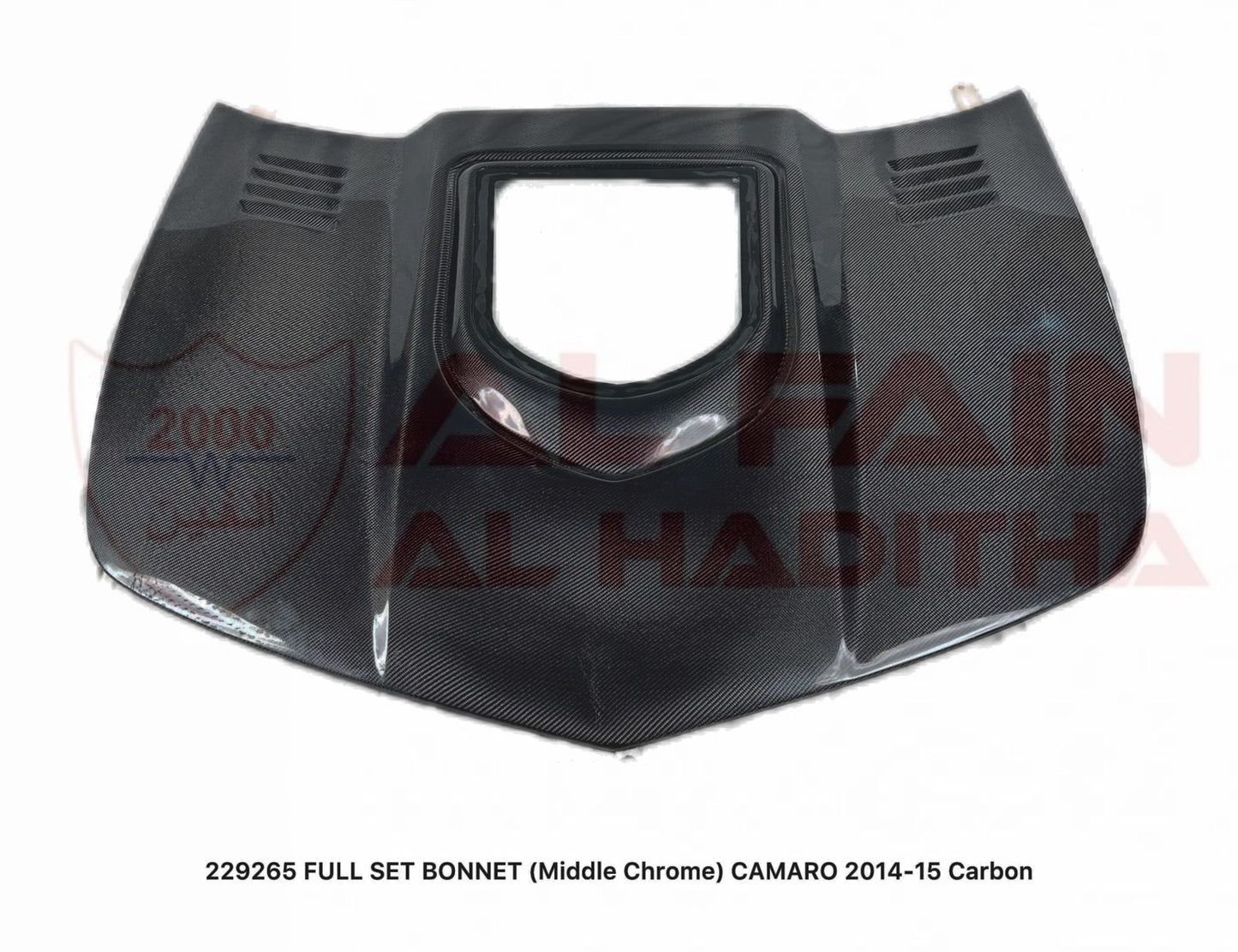 Chevrolet Camaro 2014-2015 Full Carbon Fiber Bonnet Middle Chrome