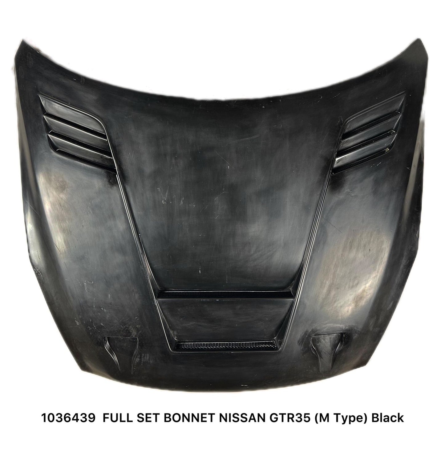 Nissan GTR35 M Type Full Set Bonnet Black ABS Plastic