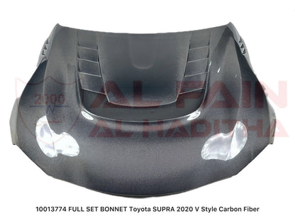Toyota Supra 2020-2025 V Style Full Bonnet Set Carbon Fiber