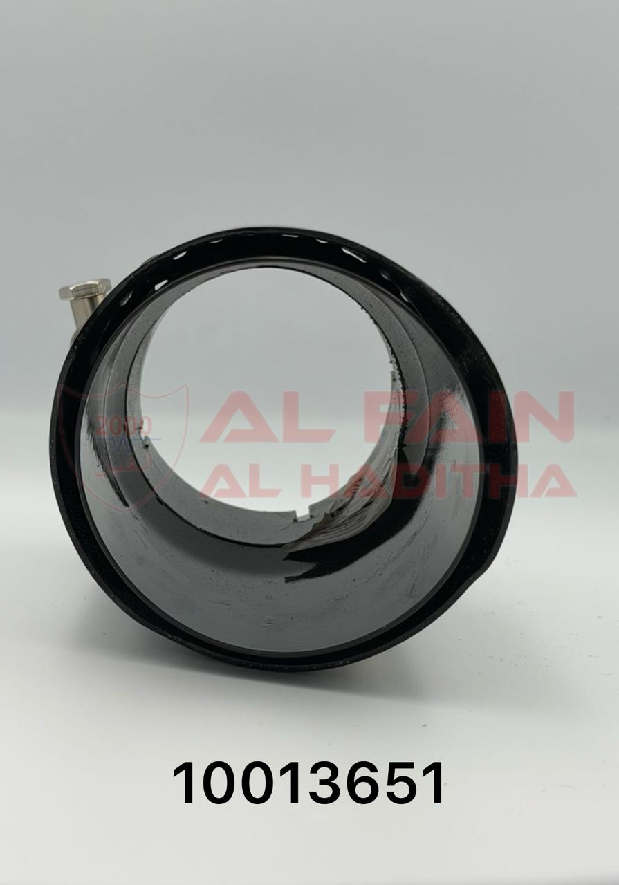 Universal Car Muffler Black SS Forged Carbon Golden 76-101 Single 10013651