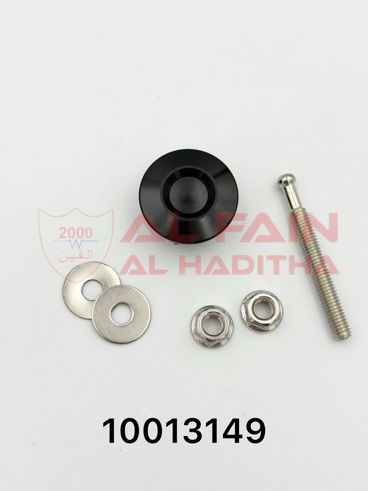 Universal Key Lock Hood Pin Kit 30mm Silver Aluminum
