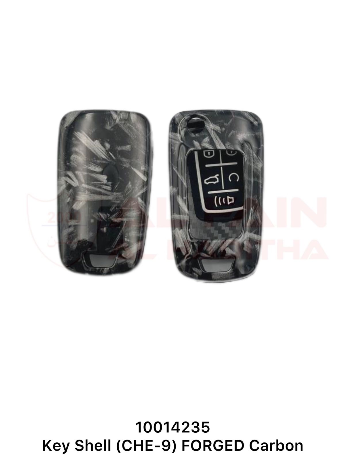 Chevrolet Key Shell CHE-9 Forged Carbon Black Gray Plastic 10014235