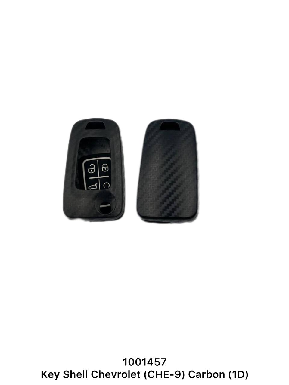 Chevrolet Key Shell CHE-9 Carbon Look Plastic
