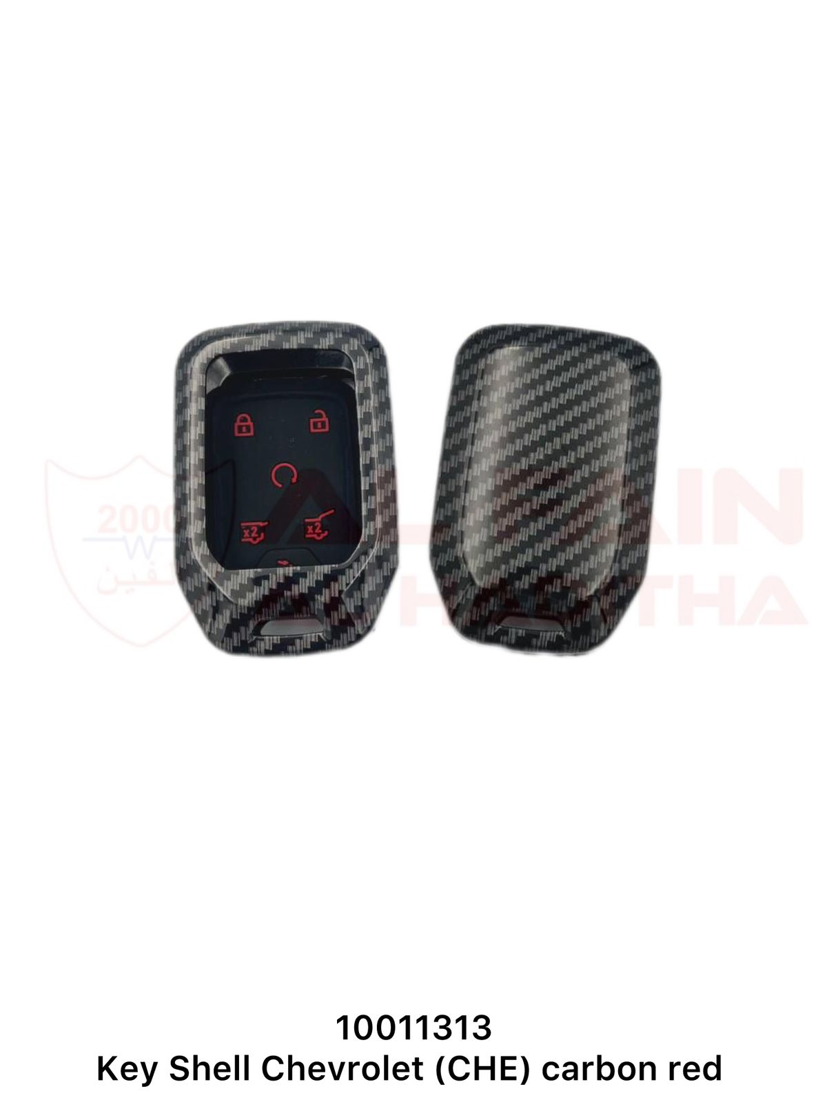 Chevrolet Key Shell Carbon Red Plastic CHE