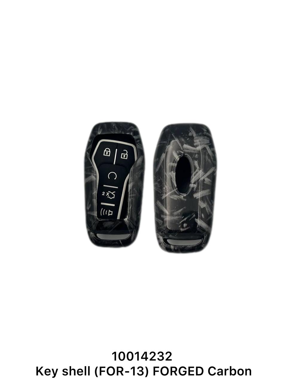 Ford Key Shell FOR-13 Forged Carbon Black Gray Plastic