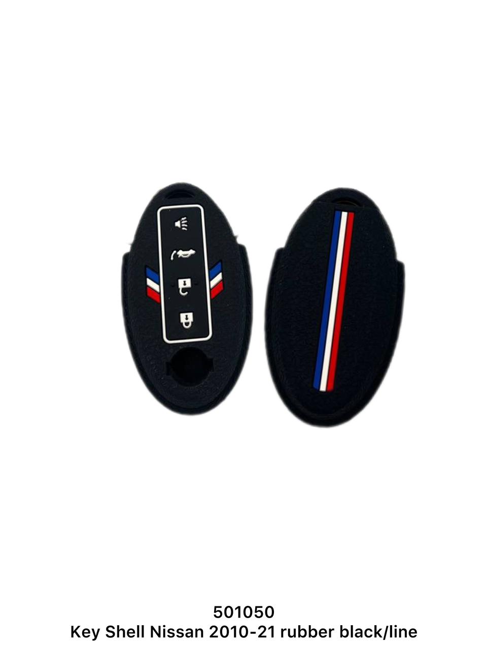 Nissan Key Shell 2010-2021 Rubber Black Line 501050