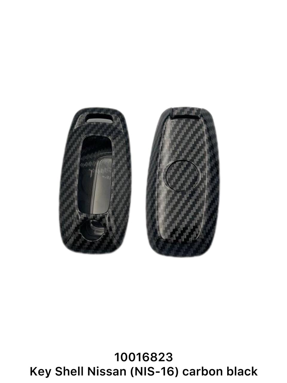 Nissan Key Shell Carbon Black Plastic NIS-16