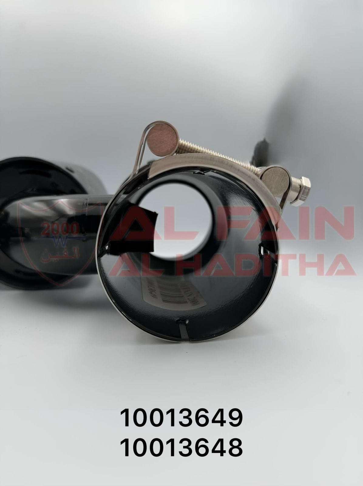 Universal Car Muffler Black Stainless Steel Forged Carbon Golden Double Left Right 76-101 H