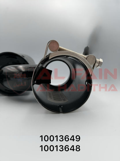 Universal Car Muffler Black Stainless Steel Forged Carbon Golden Double Left Right 76-101 H