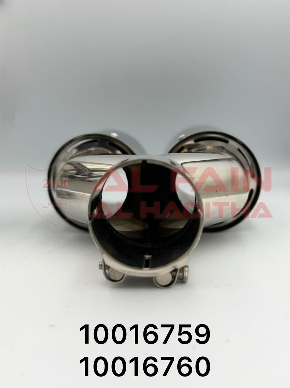 Universal Muffler MT-13 Double Silver Right Left 10016759 10016760