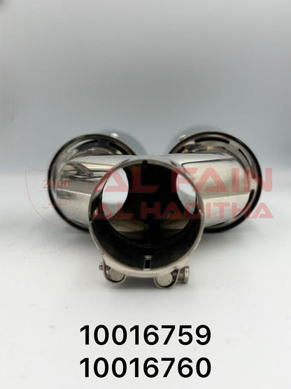 Universal Muffler MT-13 Double Silver Right Left 10016759 10016760