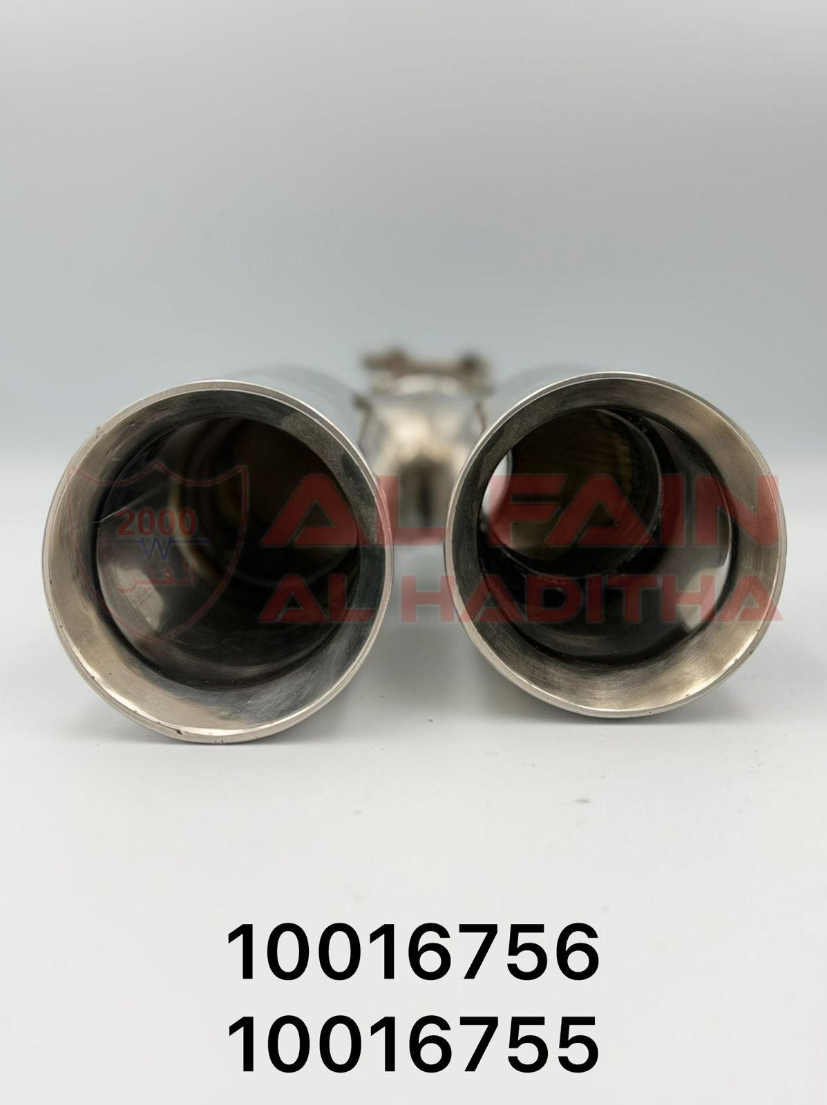 Universal Muffler MT-5 Double Silver Left And Right Stainless Steel