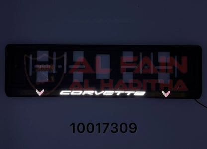 Corvette LED Number Plate Holder Frame 10017309