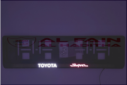 Universal LED Number Plate Holder Frame Supra Style 10017310