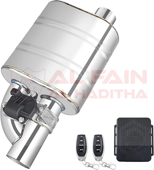 2.5-Inch Valved Muffler With Electric Exhaust Cutout Cat-Back System Kit