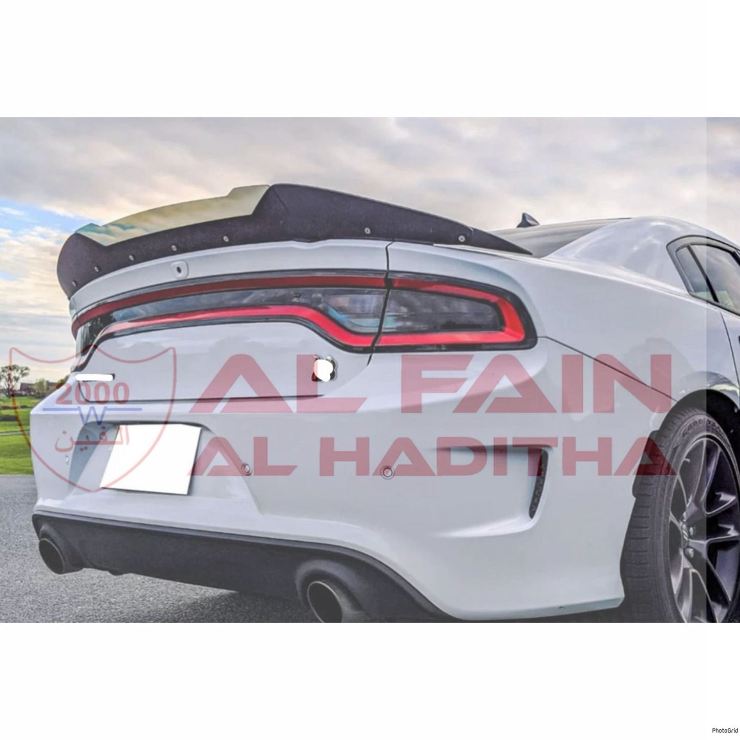 Dodge Charger SRT Rock Style Rear Spoiler With Wickerbill ABS Plastic