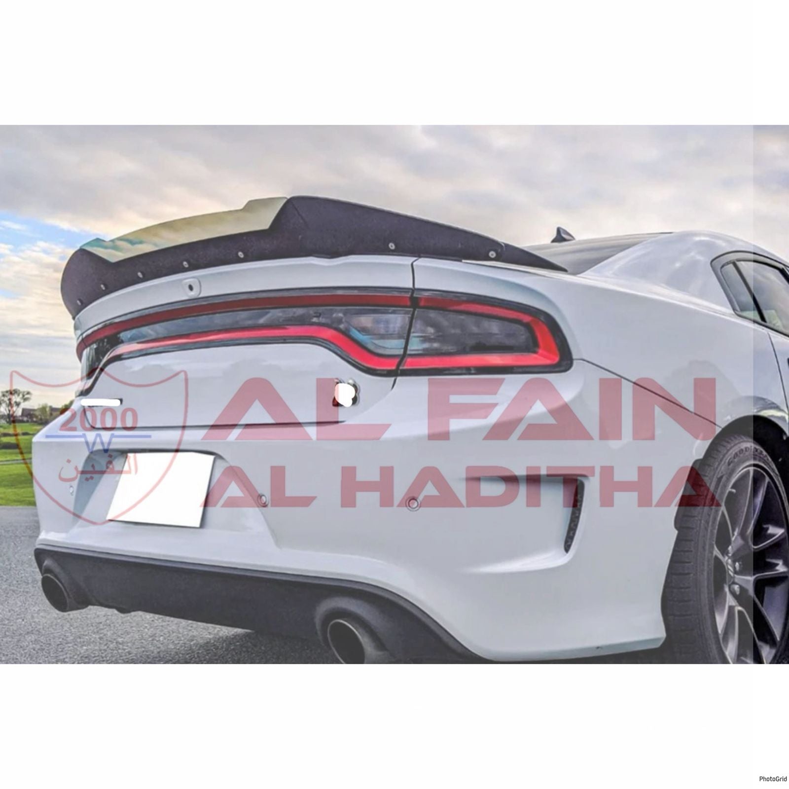 Dodge Charger SRT Rock Style Rear Spoiler With Wickerbill ABS Plastic