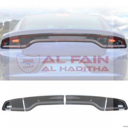 Dodge Charger Smoked Rear Tail Light Cover Trim 2015+
