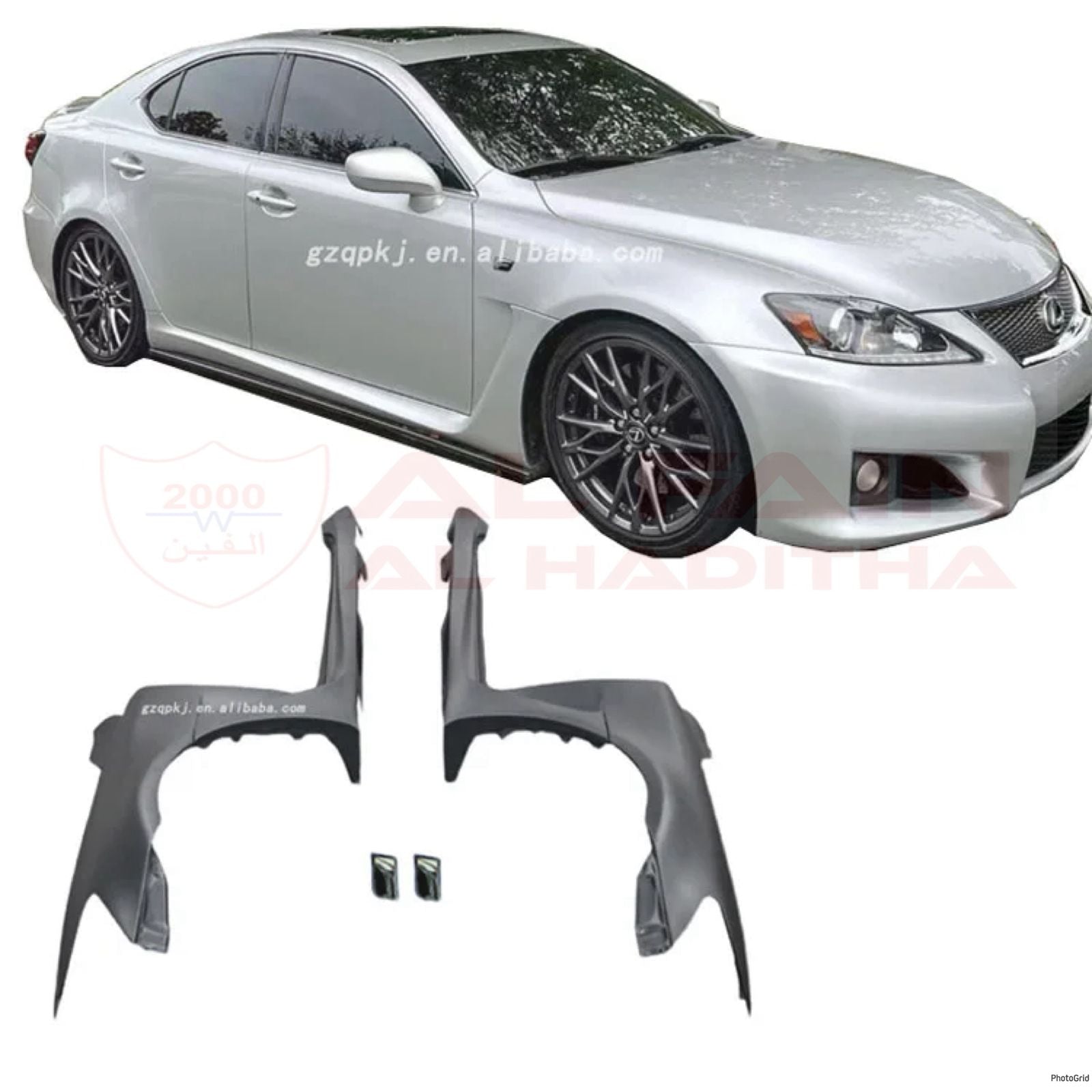 Lexus IS250 IS300 IS-F Style Fender Side Skirt Kit 2006-2012 ABS Plastic