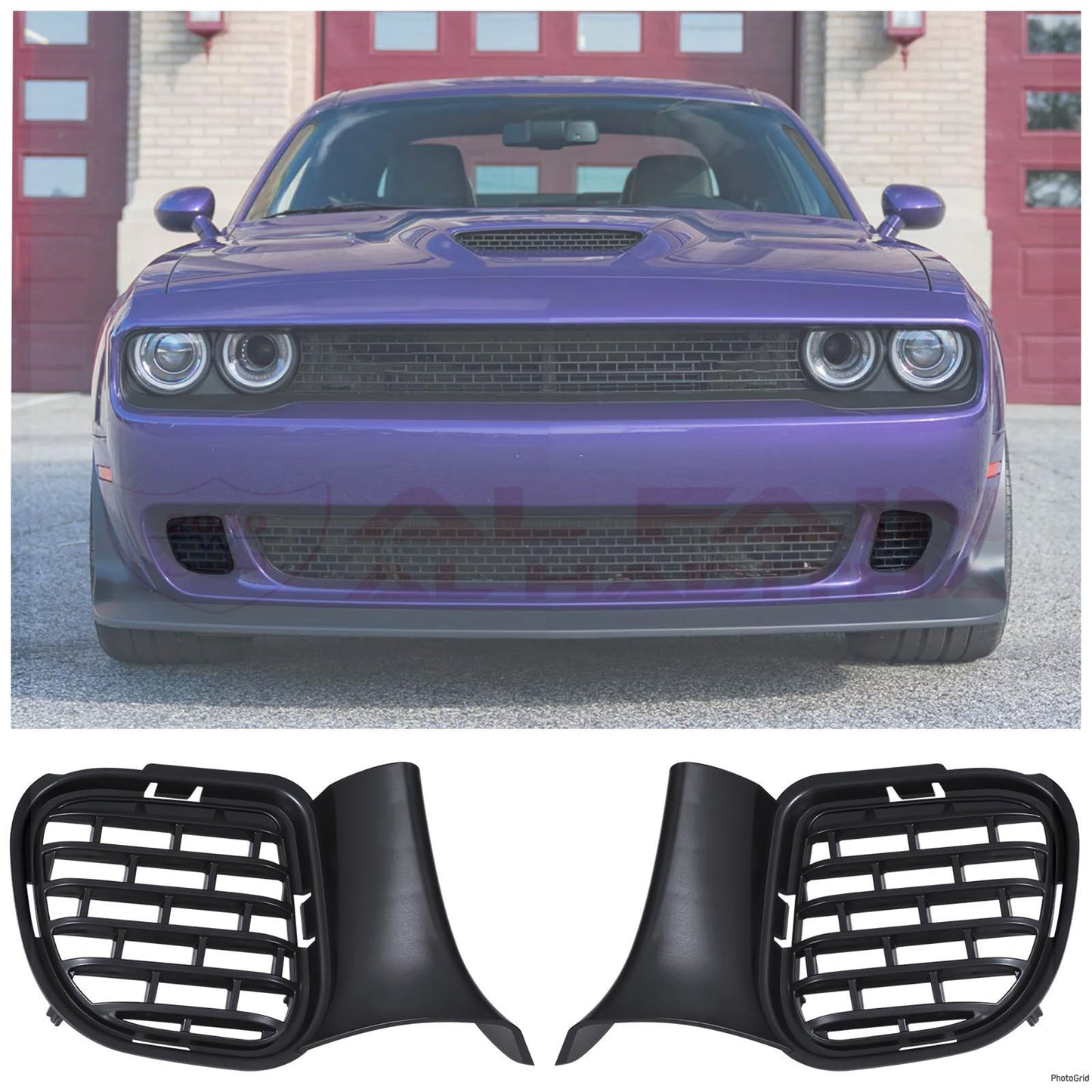 Dodge Challenger Hellcat 2015+ Lower Grille ABS Plastic