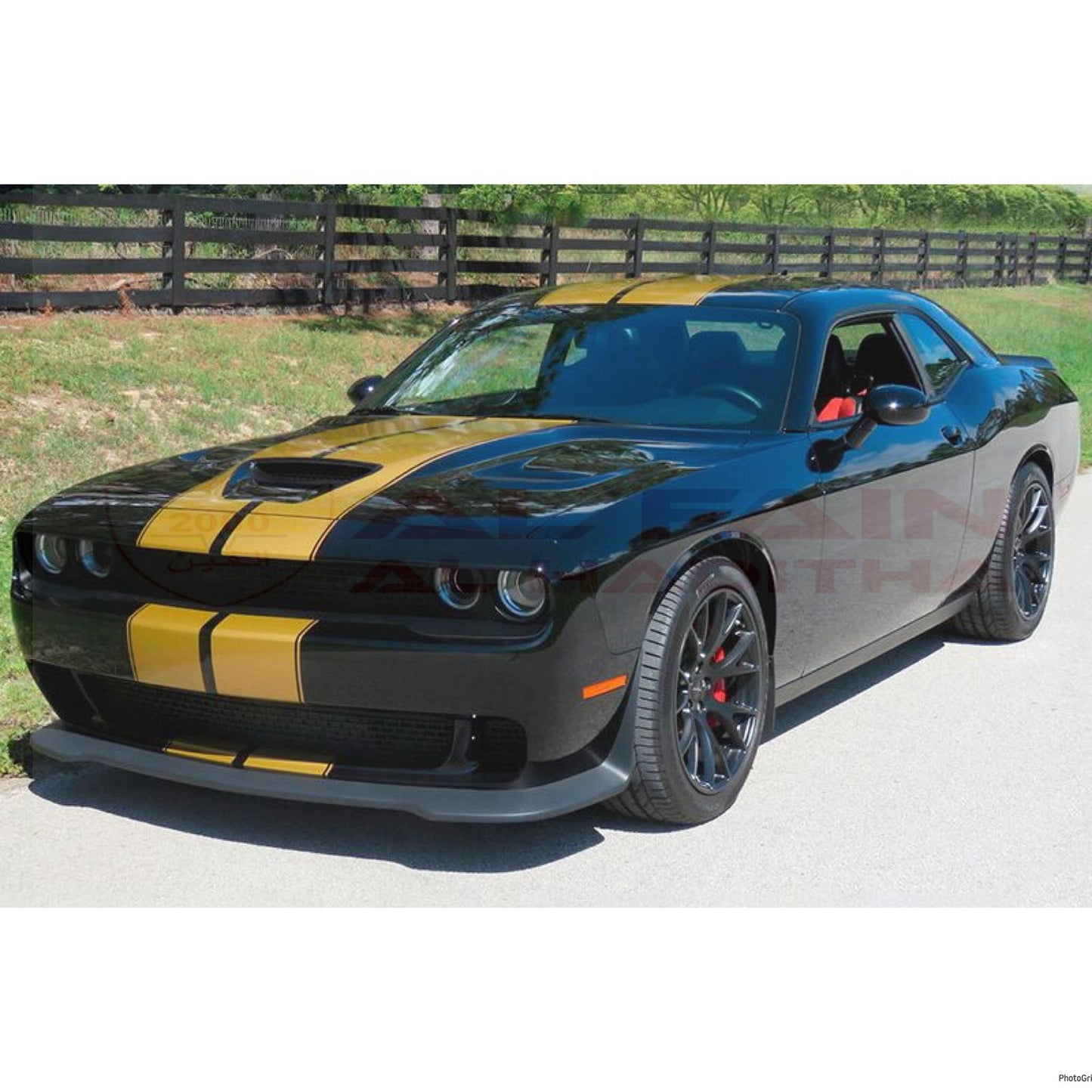 Dodge Challenger Front Lip Hellcat Style 2015-2024 ABS Plastic