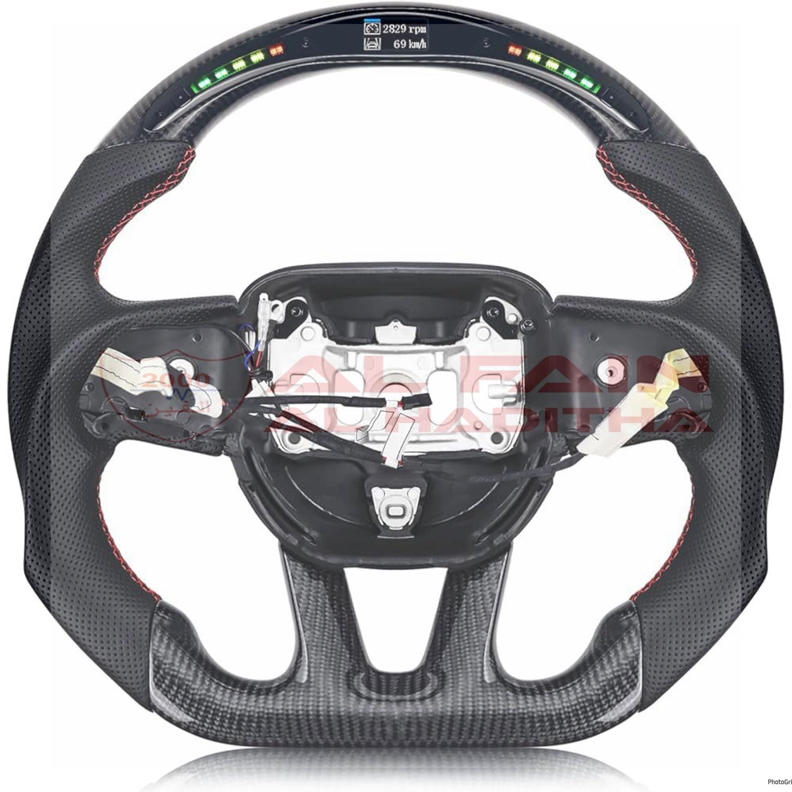 Dodge Charger Challenger 2015-2023 Carbon Fiber Look Steering Wheel